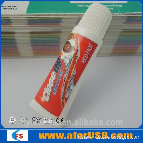 Promotional Toothpaste Shape USB Flash Memory stick